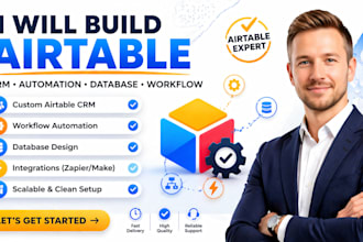 setup airtable database, softr wbapp, airtable automation,client portal