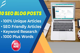 write 30 unique bulk SEO articles for google adsense approval