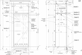 design furniture and millwork with detailed fabrication drawings