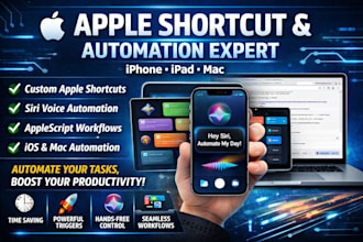 create apple shortcut iphone ipad mac ai siri ios task automation applescript