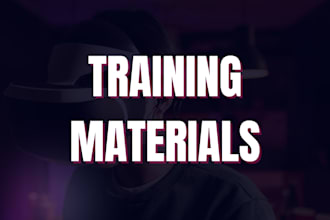 improve your training materials