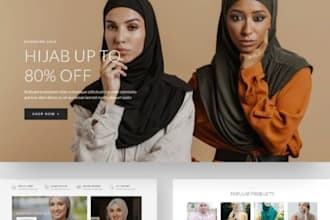 build a high converting abaya shopify store, abaya clothing store, hijab store