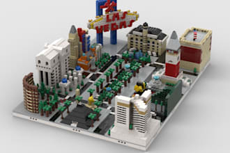 design custom lego moc houses, cars toys with XML parts list and PDF instruction