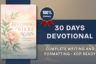 be your christian ghostwriter, daily devotional, study guide I prayer journal