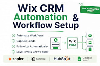 do wix crm automation workflow with zapier mailchimp hubspot mircosoft excel