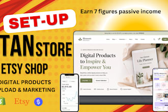design stan store, stan store marketing and payhip etsy shop for digital product
