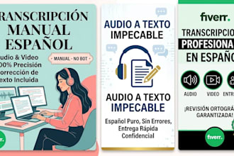 transcripciones de audio y video en español