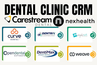 setup dentrix eaglesoft curve open dental carestream dentimax weave nexhealth