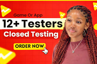 provide 12 testers for google play closed testing app testing web testing