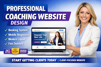 design professional life coaching and consulting website for coaches