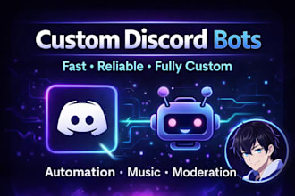 build a custom discord bot with advanced features and automation