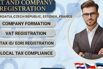 handle vat and company registration in croatia czech rep estonia and france