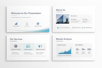 design a clean and professional pitch deck, presentation or proposal