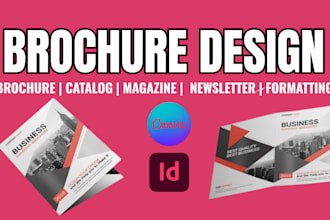 do brochure design, trifold brochure design, company brochure, canva brochure