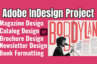 design product catalog, catalogue, magazine, brochure, book formatting, indesign