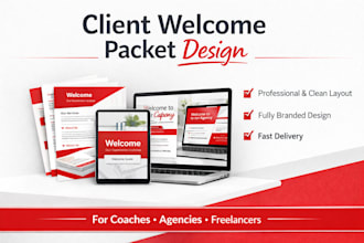 design a professional client welcome packet for your business