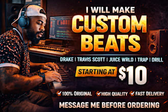 create a custom trap or drill beat for your song