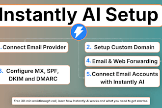 setup instantly ai email accounts with domain warmup for cold outreach