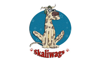 create a fun logo for a pet store selling and in stores