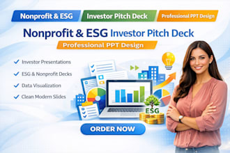 create ppt nonprofit capital institutional donor investor esg pitch deck design