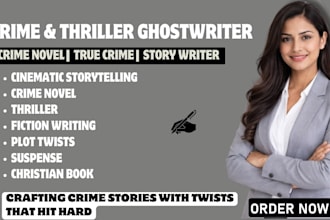 ghostwrite true crime novel thriller book suspense novel