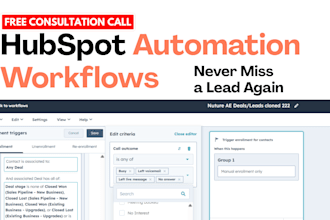 hubspot automation expert email sequences workflows dashboards reporting setup