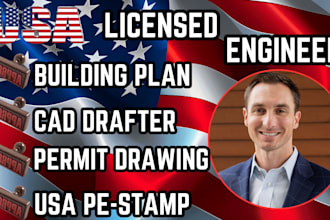 licensed engineer building plan permit drawing cad drafter, ohio, michigan