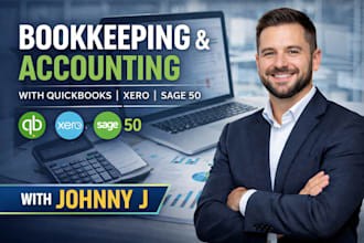 handle bookkeeping cleanup in quickbooks, xero, sage 50