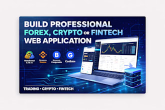 build professional forex, crypto or fintech website and application