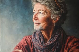 paint a real oil portrait