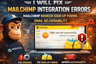 fix mailchimp integration errors broken signup forms email deliverability