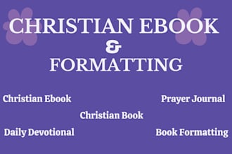 christian ebook, christian ebook cover, format daily devotional, prayer journal