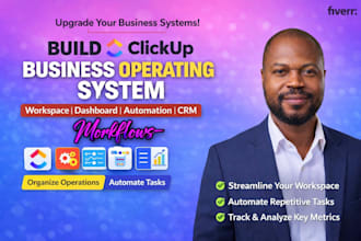 build clickup workspace dashboard automation and business operating system