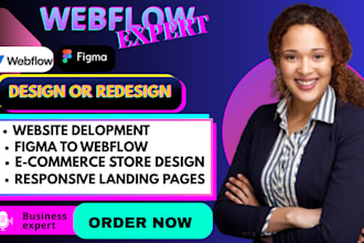 be your webflow expert design webflow website figma to webflow