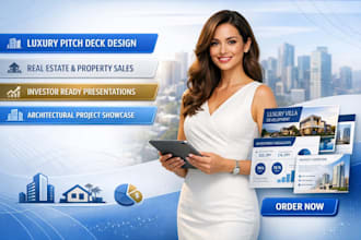 architectural brand luxury investor real estate property sales pitch deck design