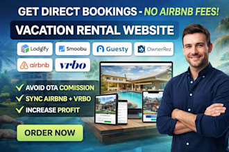 build direct booking vacation rental website with lodgify smoobu guesty ownerrez