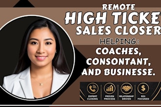 handle appointment setting high ticket closing manage your CRM pipeline followup