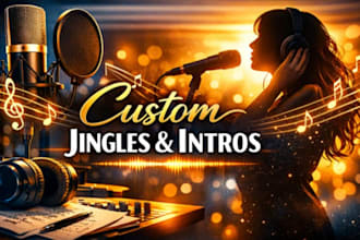 create youtube jingle podcast intro music intro and brand jingle
