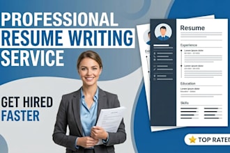 design a modern CV and professional resume writing service
