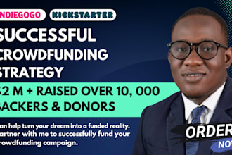 crowdfunding campaign creation for kickstarter, indiegogo, gofundme
