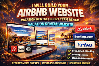 build airbnb website, vacation rental, short term rental vacation rental website