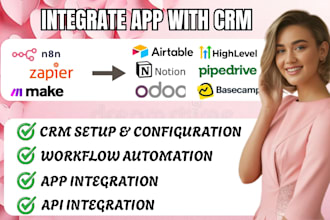 integrate zapier make n8n with airtable ghl notion pipedrive odoo basecamp