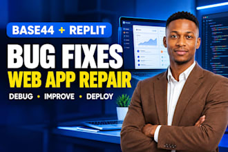 fix base44 bugs and develop or debug web apps