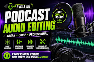 edit and clean your podcast audio for a professional sound