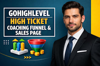 build gohighlevel high ticket coaching funnel and sales page ghl funnel ghl crm