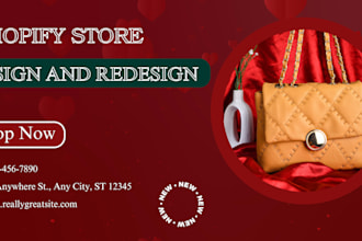 design and develop a shopify store