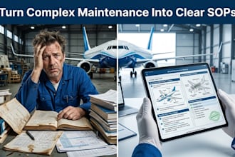 create aircraft maintenance manuals, sops and amm documentation