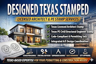 licensed architect civil engineering drawing, texas licensed architect pe stamp