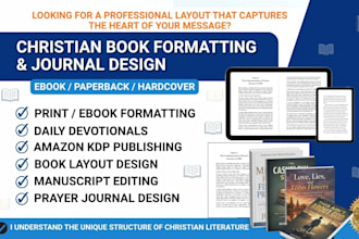 format christian ebook devotionals christian book prayer journal layout design