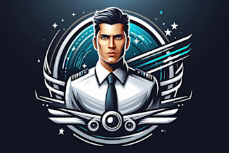 create exclusive and marvelous pilot logo,  for business